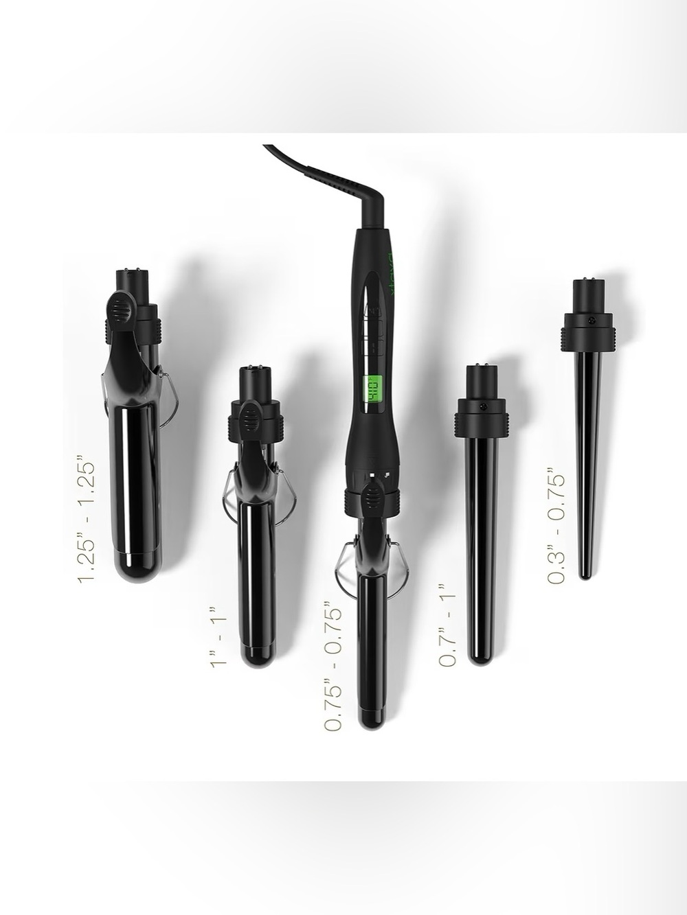 xtava 5-in-1 Professional Curling Iron and Wand Set - Picture 2 of 10